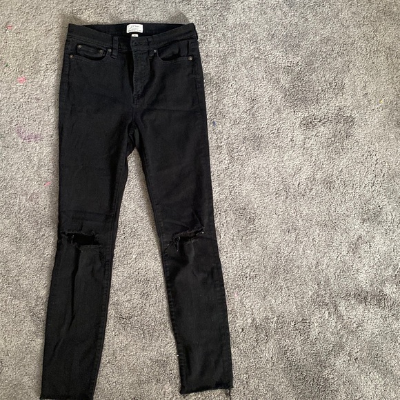 J Crew Lookout High Rise Skinny Jean Black - Picture 1 of 7